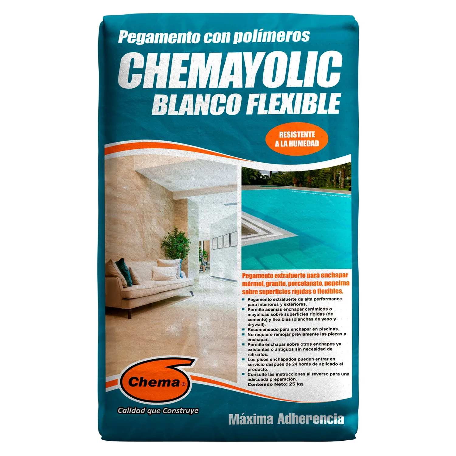 pegamento para cerámicas o porcelanatos chema blanco flexible 25kg pegamento para cerámicas o porcelanatos chema blanco flexible 25kg